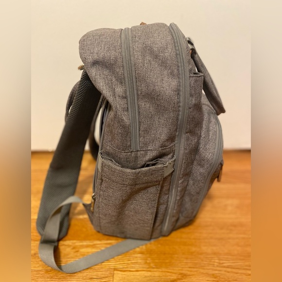 Ruvalino Large Diaper Bag Backpack Gray - Picture 9 of 13